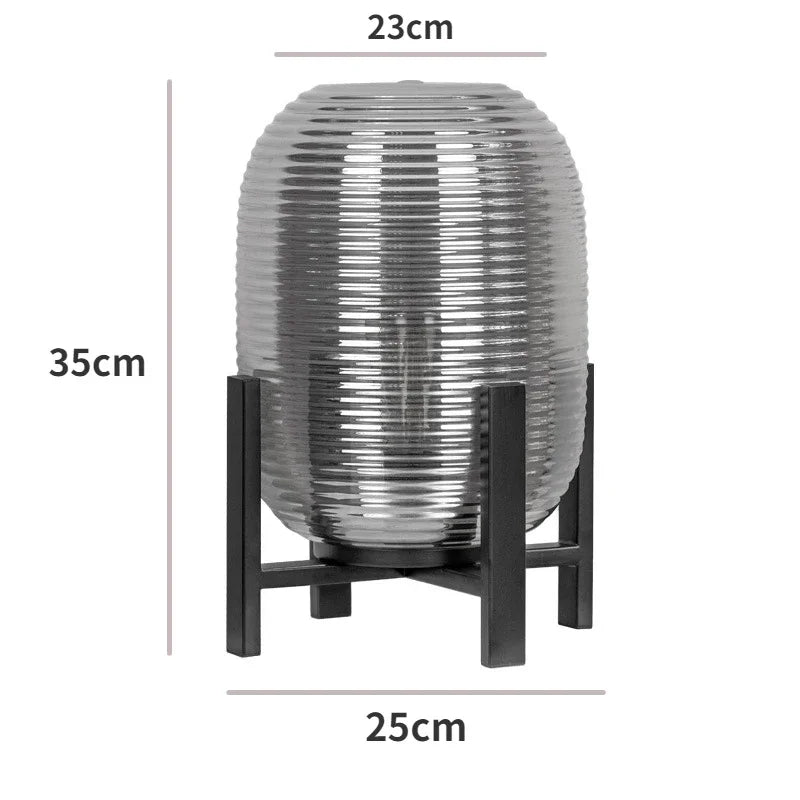 Lámpara de pie LED con bola de cristal DecorBites™ - Diseño escandinavo posmoderno
