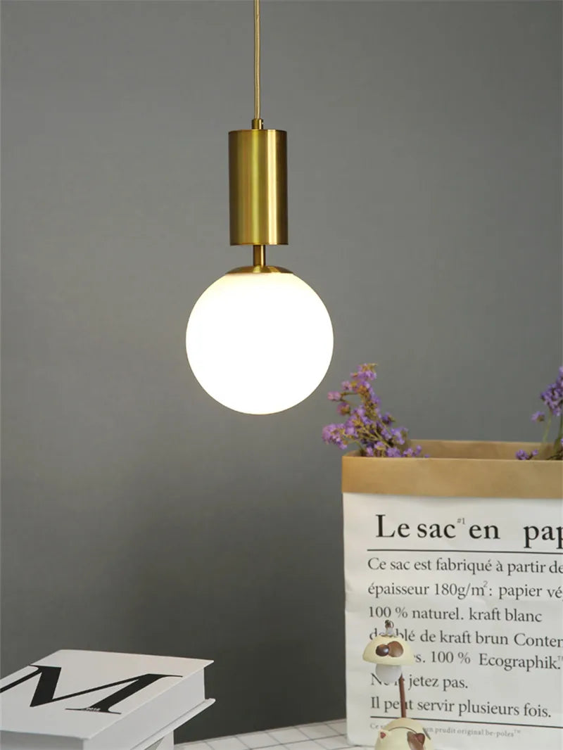 Decorbites™ Lámpara de Techo LED de Bola de Oro para Iluminación de Decoración Hogareña Lujosa