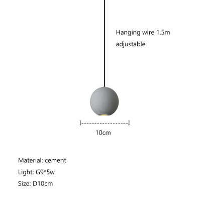 DecorBites™ Cement Planet Chandelier Hanging Lamp for Dining Room & Bedroom