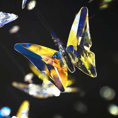 DecorBites™ Crystal Staircase Chandelier: Luxury LED Hanging Lamps for Modern Living Room