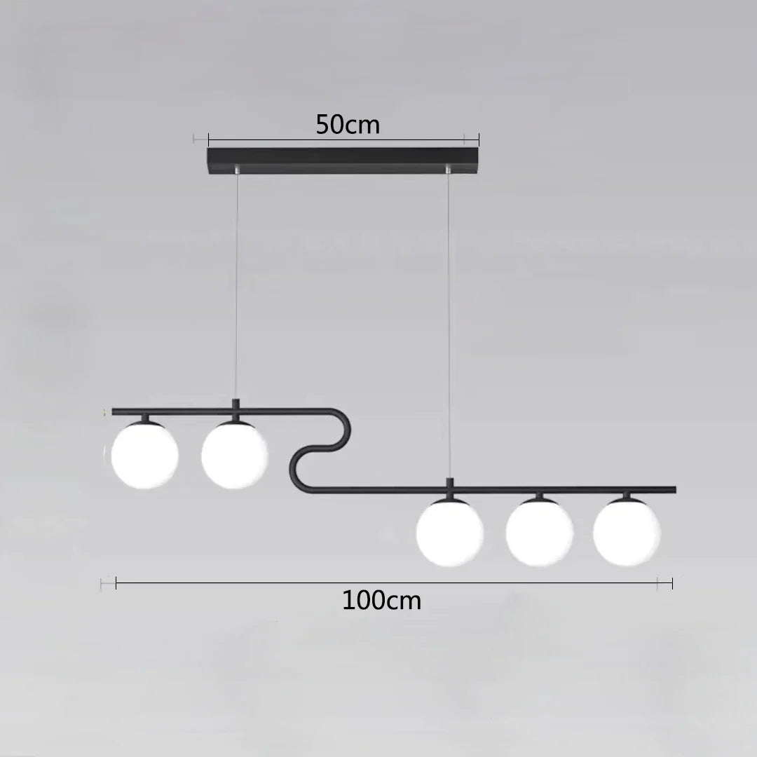 Lámparas de araña LED con bolas de cristal DecorBites™ para decoración del hogar, comedor, cocina y oficina