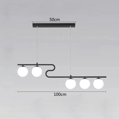 Lámparas de araña LED con bolas de cristal DecorBites™ para decoración del hogar, comedor, cocina y oficina