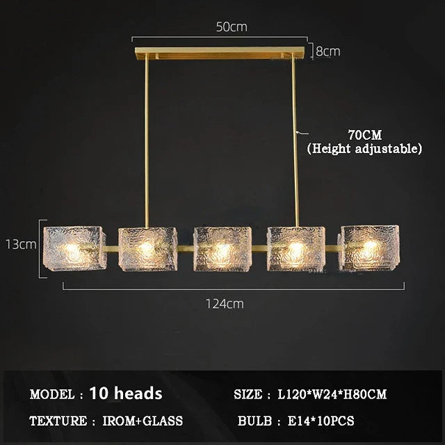 DecorBites™ Crystal Ceiling Chandelier: Modern Luxury Pendant Light for Living Room and Restaurant