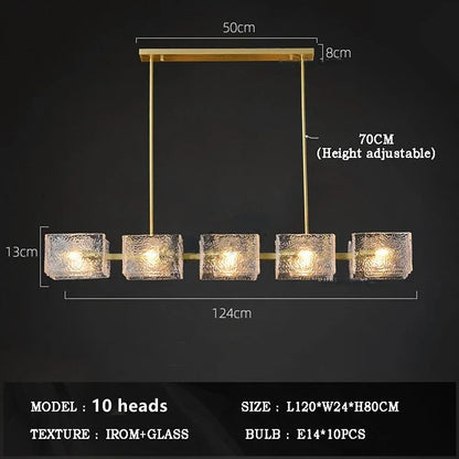DecorBites™ Crystal Ceiling Chandelier: Modern Luxury Pendant Light for Living Room and Restaurant