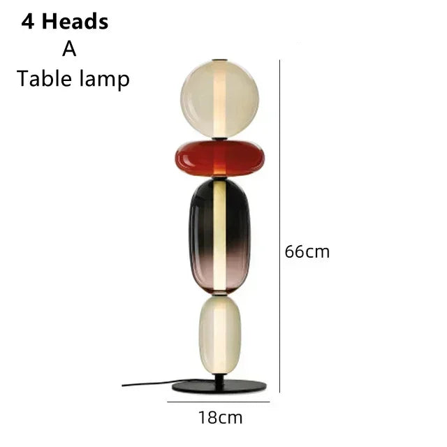 DecorBites™ Glass Floor Lamp LED Table Light - Italian Design High Quality
