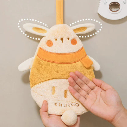 DecorBites™ Cartoon Sloth Hand Towels: Soft, Absorbent, Quick Drying & Hanging Design for Kids