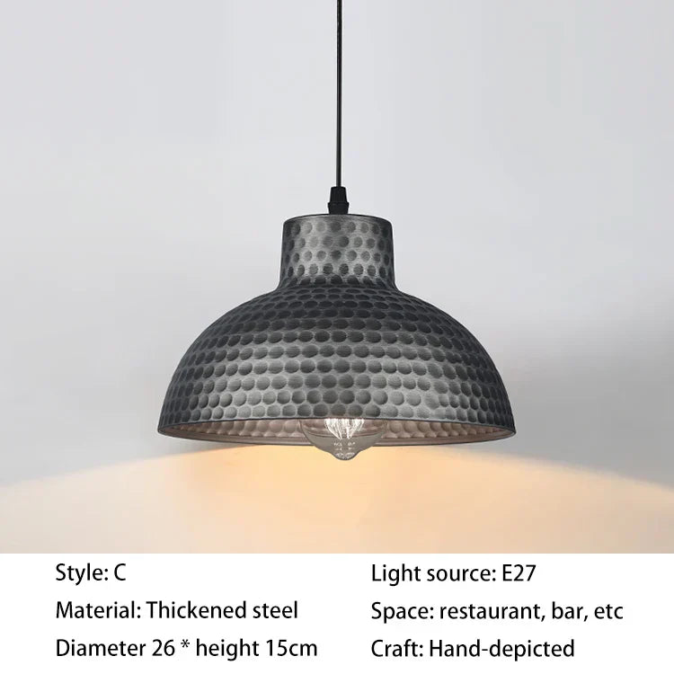 White Vintage Pendant Light For Kitchen Dining