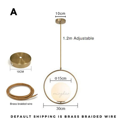 Lámpara de araña LED con bola de cristal DecorBites™ - Arte nórdico minimalista para el hogar, restaurante, bar y dormitorio