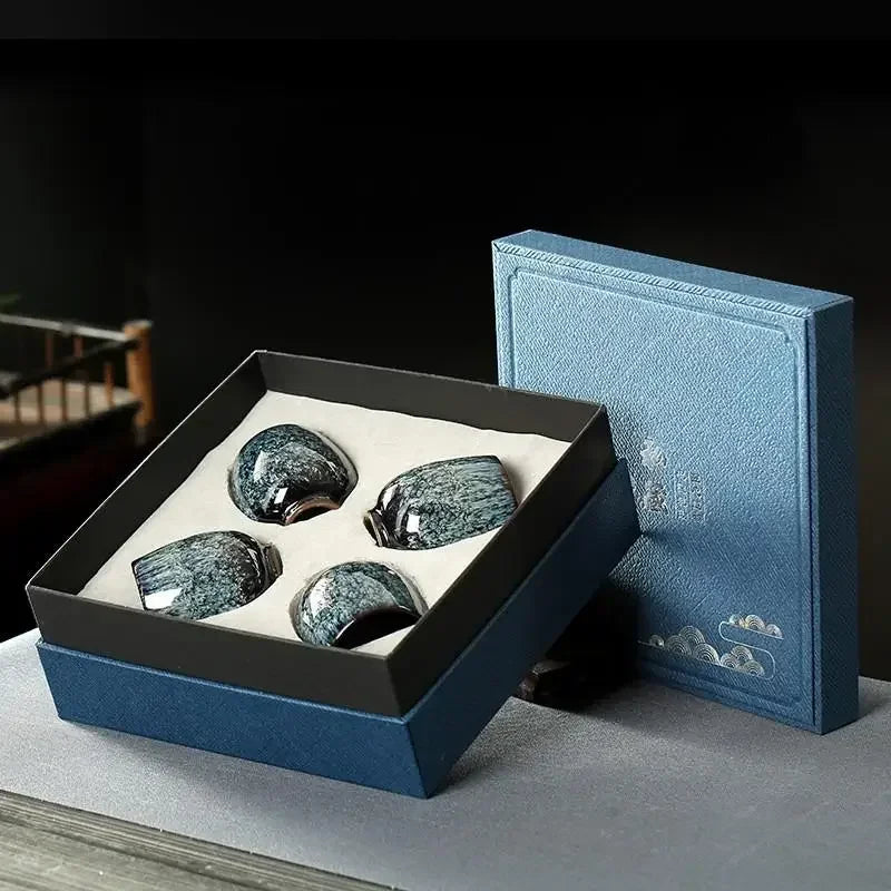 DecorBites™ Ceramic Cups Set: Coffee & Tea Pottery Cups in Gift Box - Wholesale