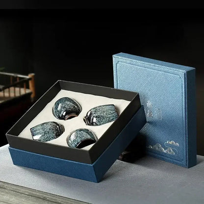 DecorBites™ Ceramic Cups Set: Coffee & Tea Pottery Cups in Gift Box - Wholesale