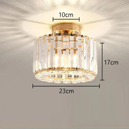 DecorBites™ Glass Crystal LED Ceiling Chandelier for Home Decor