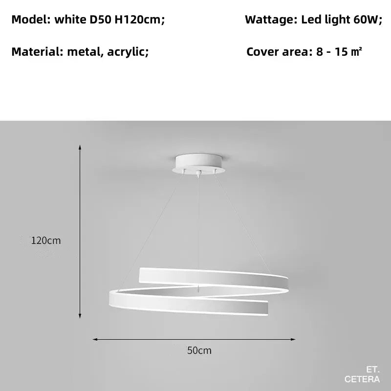 DecorBites™ Dimmable Metal Acrylic Pendant Chandelier Lighting Fixtures