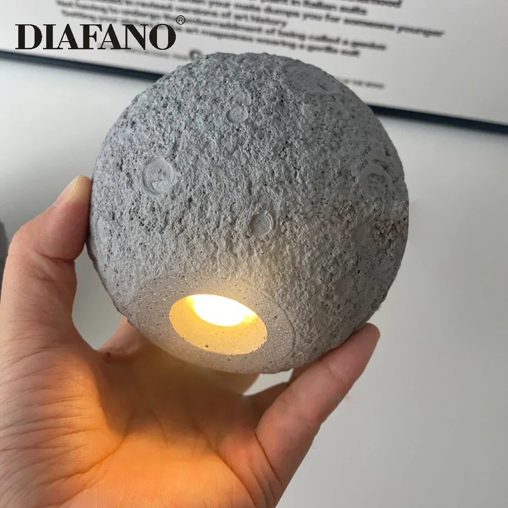 DecorBites™ Industrial Cement Pendant Lights - Retro Moon Star Chandelier Fixture