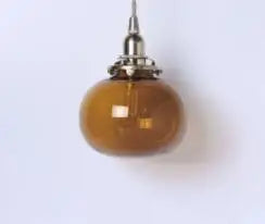 ديكوربايتس™ مصابيح معلقة زجاجية زرقاء لغرفة النوم وغرفة الطعام وغرفة المعيشة