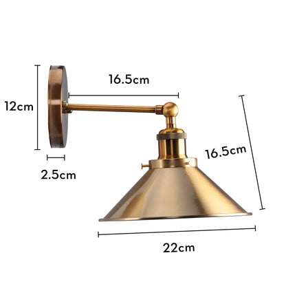 Aplique de pared DecorBites™ estilo loft industrial retro E27 para mesita de noche o salón