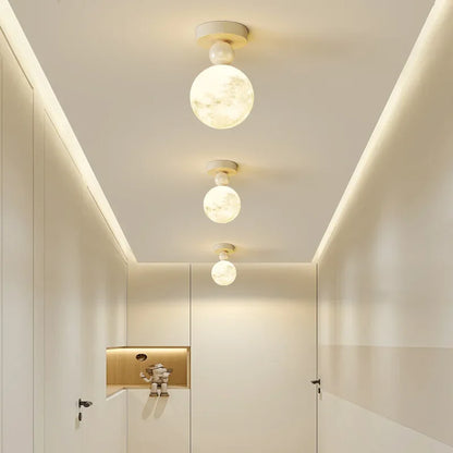 DecorBites™ LED Ceiling Moon Wall Lamp Minimalist Bedroom Lighting Fixture