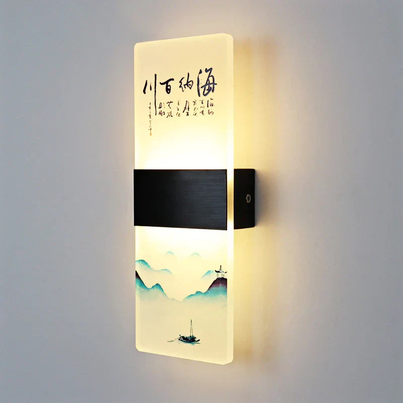 DecorBites™ مصباح حائط LED مربع الشكل بغطاء أكريليك للديكور المنزلي