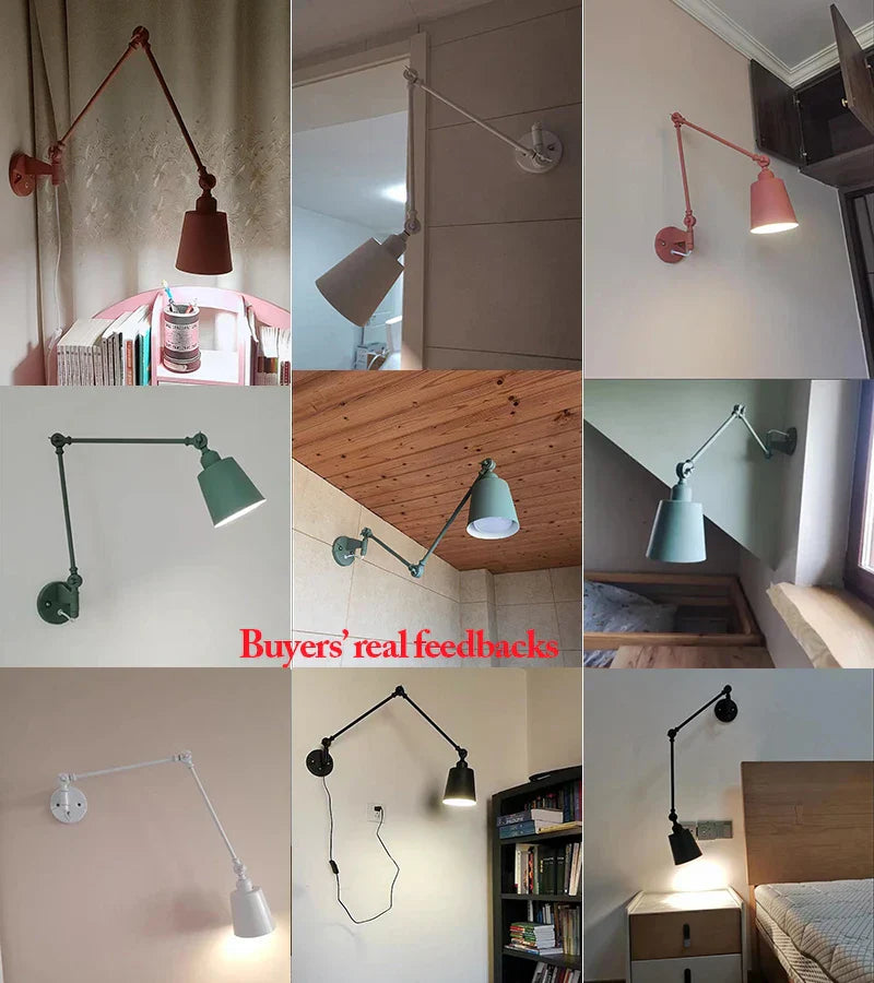 DecorBites™ Adjustable Telescopic Wall Lamp for Indoor Lighting in Living Room, Bedroom, Study