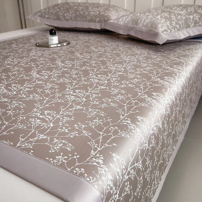 طقم فرش سرير حريرية مُبرّدة من DecorBites™ - مرتبة مريحة وآمنة للأطفال