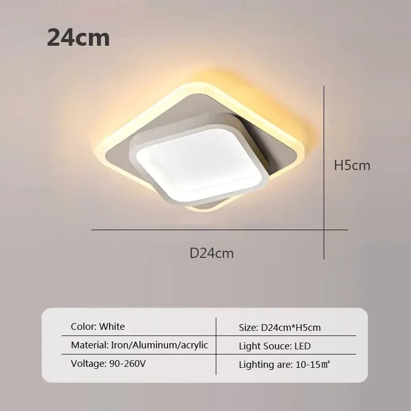 DecorBites™ LED Ceiling Light: Modern Surface Mount for Bedroom, Living Room, Hallway