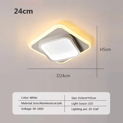 DecorBites™ LED Ceiling Light: Modern Surface Mount for Bedroom, Living Room, Hallway