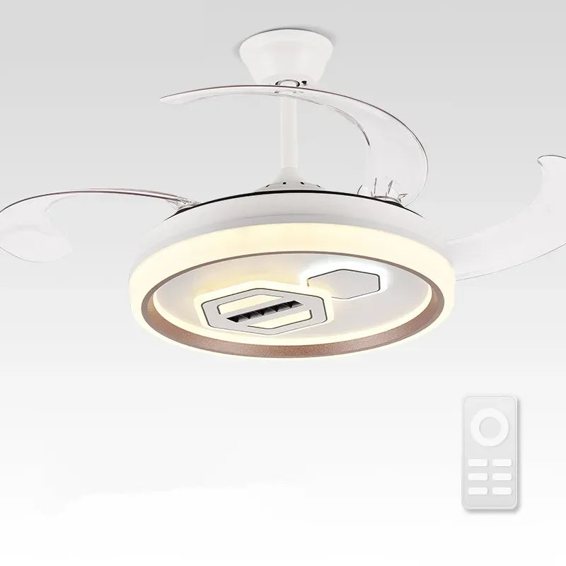 مروحة سقف DecorBites™‎ قابلة للتعديل مع إضاءة LED للتحكم عن بُعد - ديكور منزلي أنيق