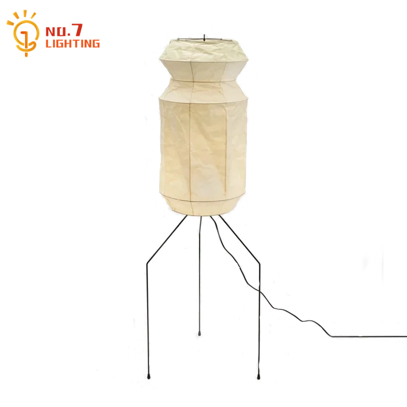 DecorBites™ Akari Noguchi Wabi-sabi LED Floor Lamp for Living Room Decor