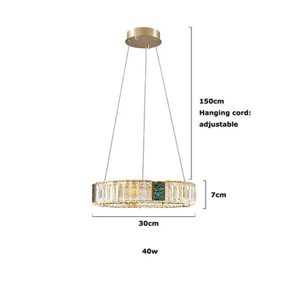 DecorBites™ Golden LED Ring Chandelier for Modern Luxury Living and Dining Spaces