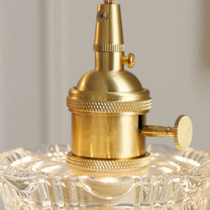 DecorBites™ Clear Glass Copper Pendant Lights Adjustable Modern Wire Nordic Vanity Light