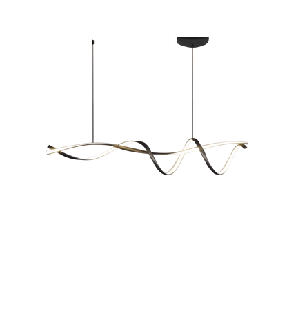 ثريا LED سوداء حديثة من DecorBites™ لغرفة الطعام وجزيرة المطبخ والبار وتركيبات السقف