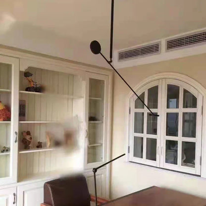 ثريا DecorBites™‎ LED المعدنية السوداء لإضاءة غرفة المعيشة البسيطة