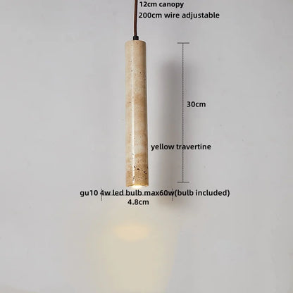 DecorBites™ LED Gourd Pendant Light Aisle Hotel Living Room Fixture Glass Travertine Hang Lamp