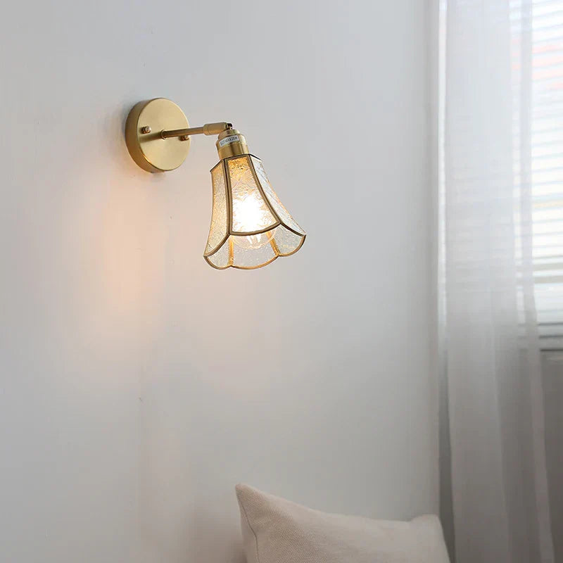 DecorBites™ Glass Wall Light Sconce Modern Nordic Bedside Lamp Aisle Hallway Balcony Lighting