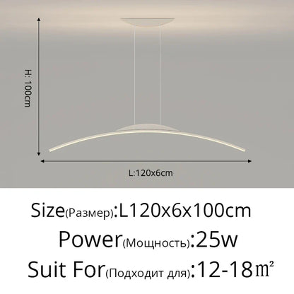 مصباح معلق LED من DecorBites™ - إضاءة بسيطة معلقة لغرفة الطعام وديكور المنزل