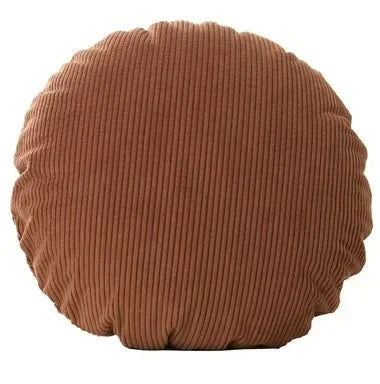 Decorbites™ Kordstoff-Rund-Kissenbezug 60x60 cm - Einfarbiges Streifenmuster für Sofa