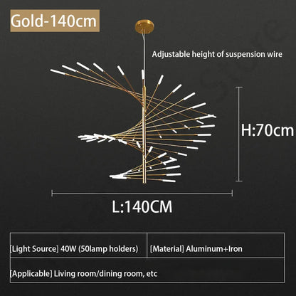 DecorBites™ LED Fireworks Ceiling Pendant Light - Modern Luxury Dimmable Room Decoration