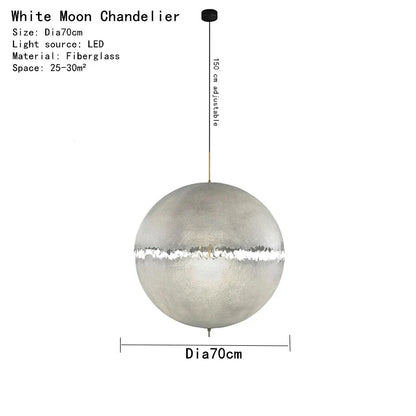 DecorBites™ Designer Moon Pendant Chandelier High-end LED Lighting for Living Room Bedroom