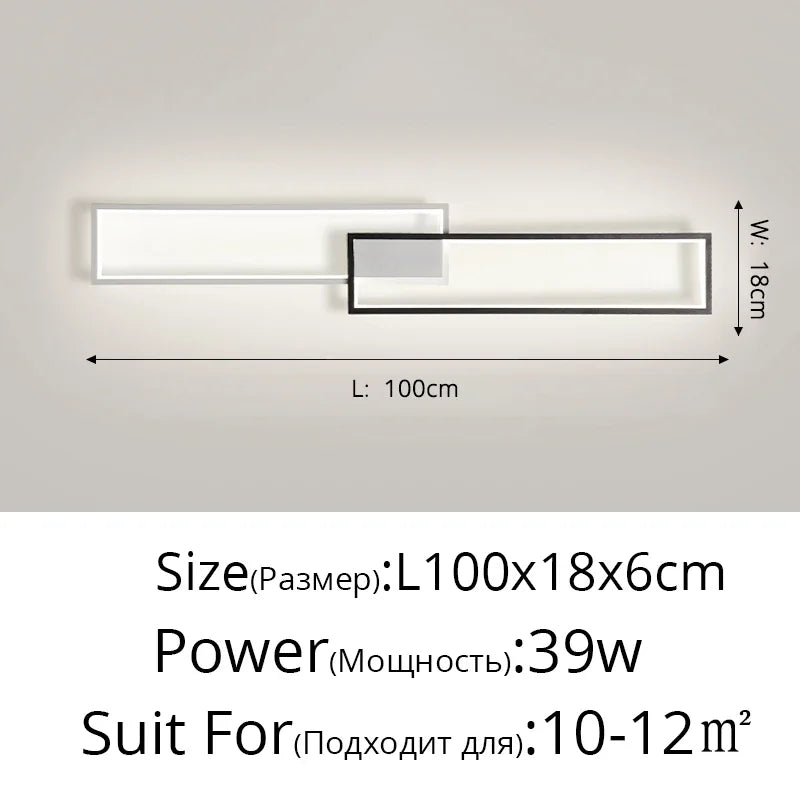 DecorBites™ LED Ceiling Light: Modern Fixture for Living Room, Kitchen & Hallway Lighting