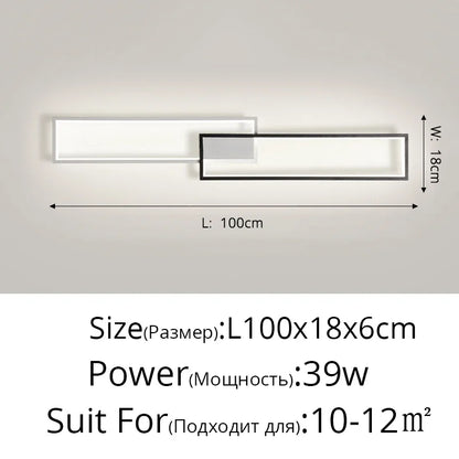 DecorBites™ LED Ceiling Light: Modern Fixture for Living Room, Kitchen & Hallway Lighting