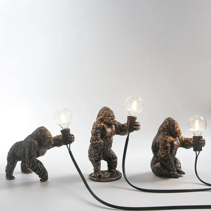 DecorBites™ King Kong Gorilla Resin Table Lamp Night Light for Baby's Bedroom