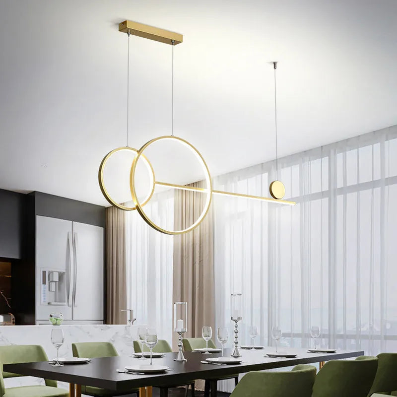 Decorbites™ Lámpara de Araña Lineal | Accesorios de Iluminación LED para Cocina, Isla y Comedor