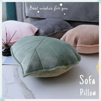 وسائد DecorBites™ ثلاثية الأبعاد على شكل أوراق شجر لتزيين غرفة المعيشة والأريكة