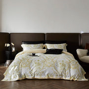 Juego de Ropa de Cama Decorbites™ Luxe 100s de Algodón Egipcio: Sábana, Manta, Cubrecama, Funda de Almohada