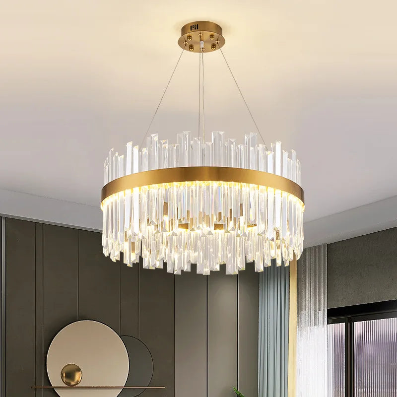 Gold Crystal Indoor Chandelier