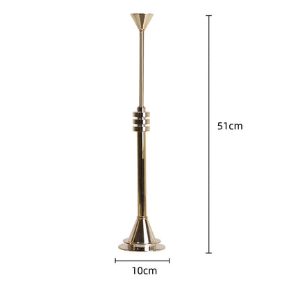 DecorBites™ Gold Geometric Candle Holder Candelabrum for Wedding Centerpieces and Home Decoration