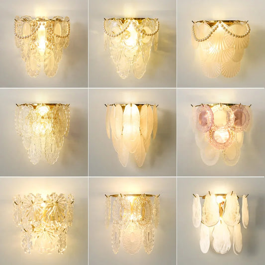 Lámpara de pared DecorBites™ Luxe de cristal para iluminación de pasillos, salas de estar, dormitorios y corredores.