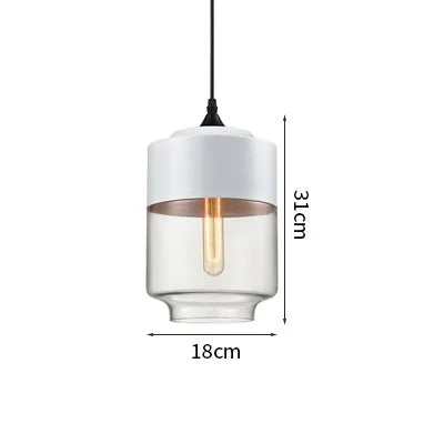 DecorBites™ LED Glass Pendant Lamp: Modern Nordic Hanging Light for Kitchen, Bedroom, Hotel & Restaurant decor.