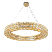 Decorbites™ K9-Kristall-Ring-Anhängerleuchte: Deluxe LED-Innenraumdekoration für Wohnzimmer, Schlafzimmer & Restaurant