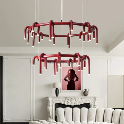 DecorBites™ Circular Ring Pendant Lights - LED Chandelier for Home Living Room & Restaurant