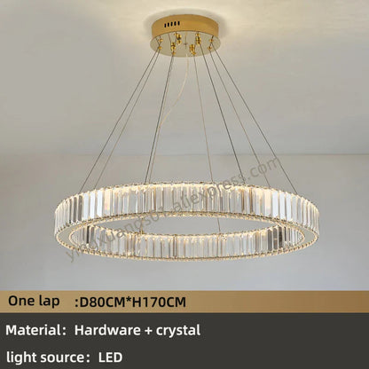 DecorBites™ Crystal Chandelier: Modern Luxury Golden Lighting for Villa, Duplex Hall